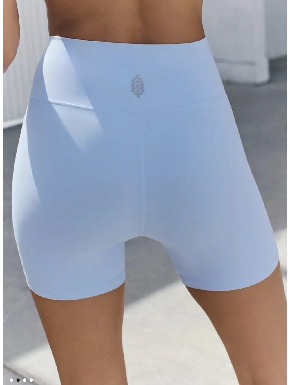 NWT Women’s Free People FP Movement Never Better Bike Shorts SMALL Blue